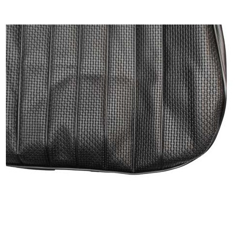 Set of black embossed vinyl TMI covers for Volkswagen Beetle Cabriolet Europe 1973 - VK43133101