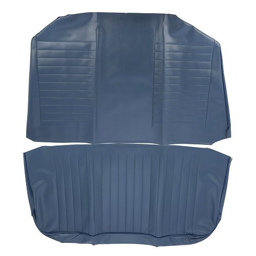 TMI seat covers in smooth Navy Blue vinyl for VOLKSWAGEN Beetle Convertible (1974-1976) - (USA) - VK43177