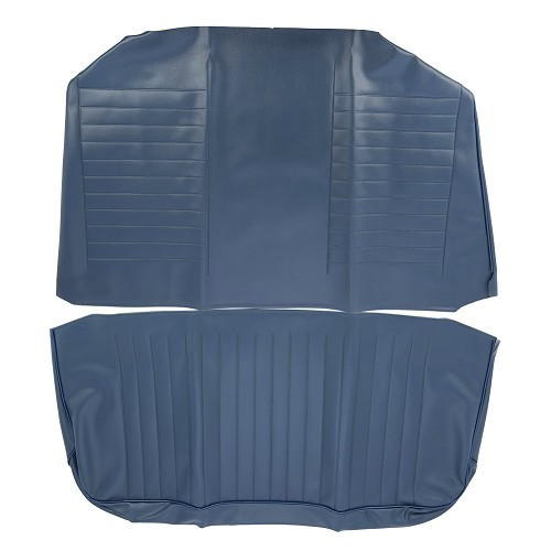 TMI stoelhoezen in glad marineblauw vinyl voor VOLKSWAGEN Kever Cabriolet (1974-1976) - (USA) - VK43177