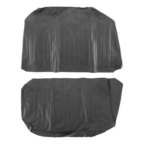 Capas de assento em vinil com relevo TMI para Volkswagen Beetle descapotável 65 -&gt;67 - preto 01 - VK43199