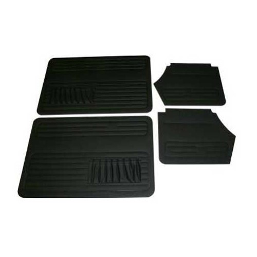  4 Panneaux de portes Noir pour Volkswagen Cox 1303 Cabriolet 73-> - VKB07380 