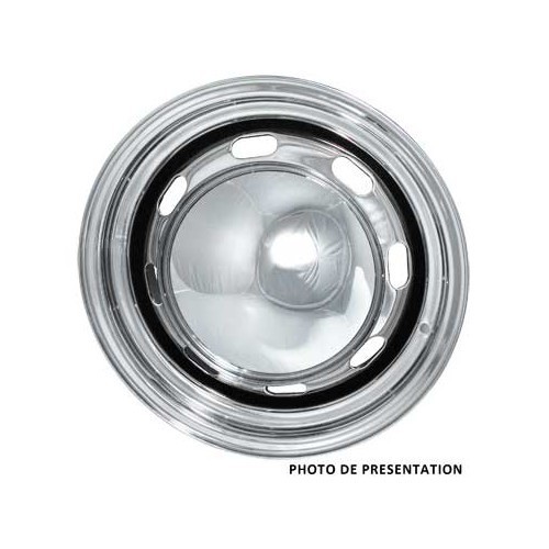 Babymoon chrome hubcap for 4 x 130 / 5 x 112 rim - VL30300