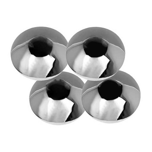  Babymoon STAINLESS STEEL wieldoppen voor 4 x 130 / 5 x 112 velgen - 4 stuks - VL30415 