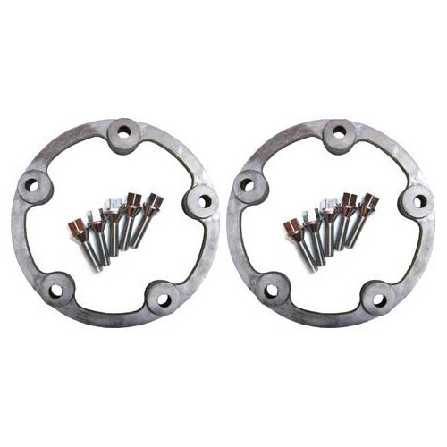  Elargisseurs de voie 25 mm en alu pour roues 5 x 205 sur Coccinelle ->67 - par 2 - VL30906 