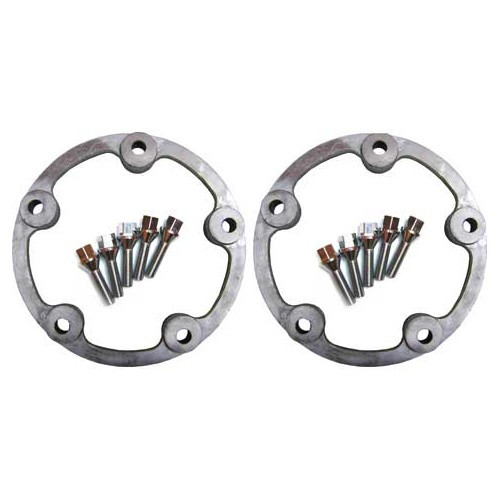  Elargisseurs de voie 25 mm en alu pour roues 5 x 205 sur Coccinelle ->67 - par 2 - VL30906 