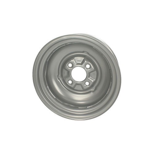 4 x 130 grijs baby maan look gladde metalen velg, 4,5 x 15", ET 38,8 - VL33414