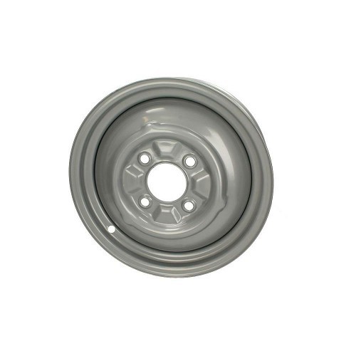  4 x 130 cerchi in metallo liscio grigio baby moon look, 4,5 x 15", ET 38,8 - VL33414 