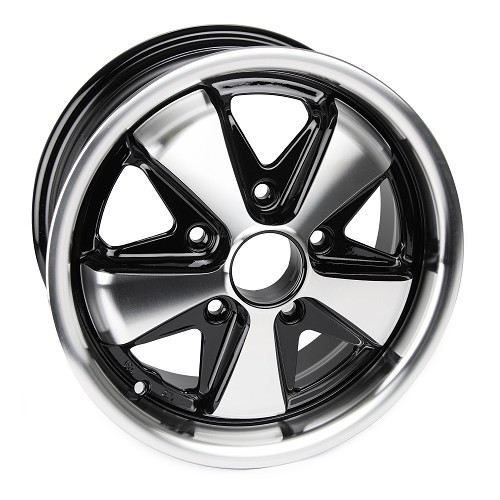  Llanta FUCHS 5 x 130 Negra estilo 5,5 x 15 - VL35002 