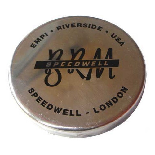  1 aluminium flat hub cover for BRM replica rim - VL36500 