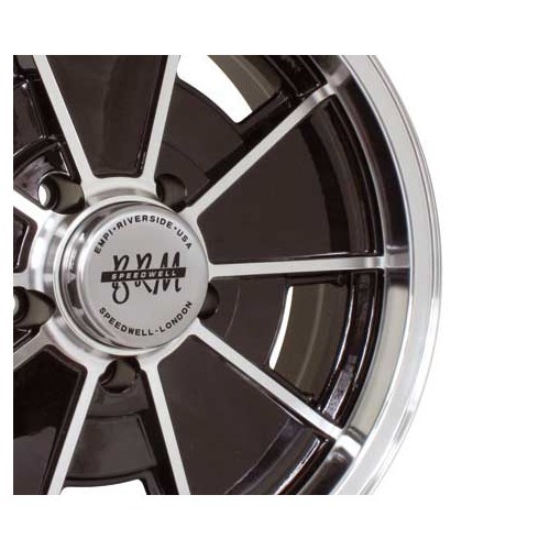 Ruota stile BRM 5 x 112 nero 15". - VL37010