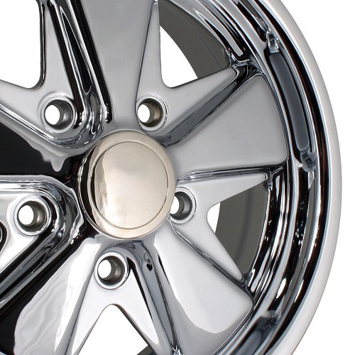 FUCHS 5 x 130 chrome-plated 4.5 x 15" style wheel - VL37015