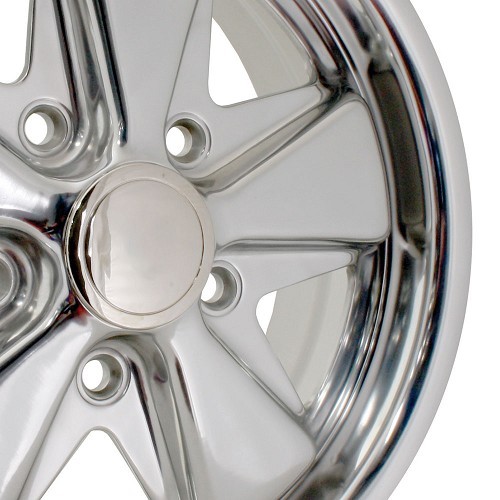  FUCHS 5 x 130 Polished 4.5 x 15" style wheel - VL37016-1 