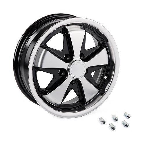  1 Llanta estilo FUCHS 5 x 112 Negra 15" - VL37025 