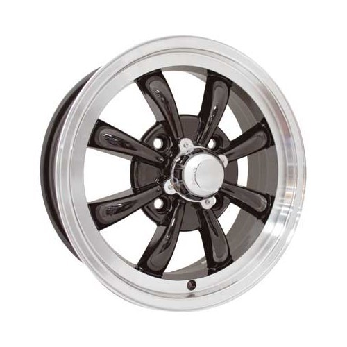  EMPI 8-spaaks velg 4 x 130 Zwart 15". - VL37040 