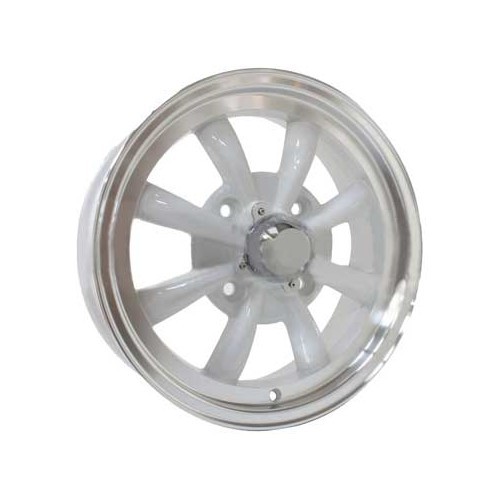  EMPI 8-spaaks velg 4 x 130 Wit 15". - VL37043 