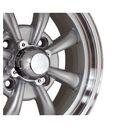 1 EMPI style 8-arm grey rim, 4 x 130, 15" - VL37050