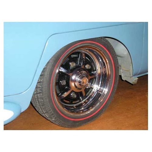 Red thin blanks for 15" wheels - set of 4 - VL40400