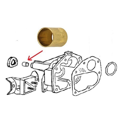  Anello di tenuta per il nasello del cambio Volkswagen Coccinelle (-08/1969) - VS00114 