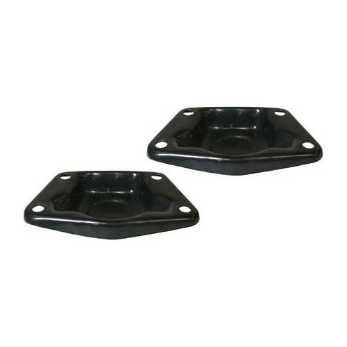 Black rear trumpet covers for Volkswagen Beetle 1200, 1300, 60-&gt; - 2 pieces