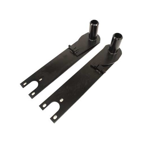  Par de folhas de suspensão traseira ajustáveis para Volkswagen Carocha (09/1952-07/1959) com chifres originais de 627 mm - VS03206 