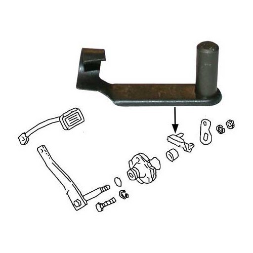 Clutch cable clip for Combi 72 ->79