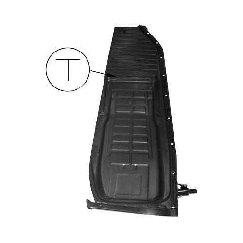  Right-hand half-floor for Volkswagen Beetle 70 ->72 - VT106004 