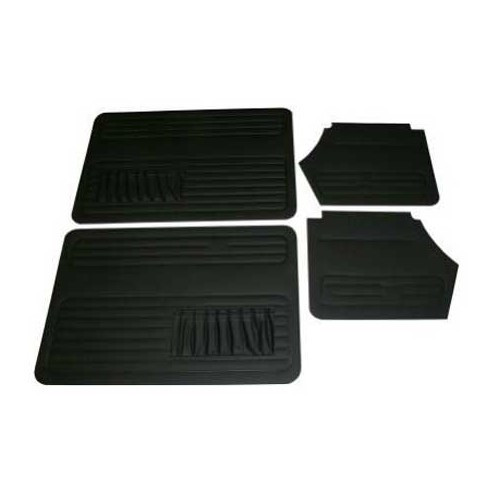     
                
                
    4 Negro paneles de las puertas para Volkswagen Cox 1303 Cabriolet de 73 - dañado - VXB07380
