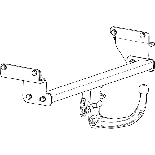 Engate de reboque WESTFALIA para NISSAN QASHQAI 1 (11/2006 - 10/2013) - WD02626