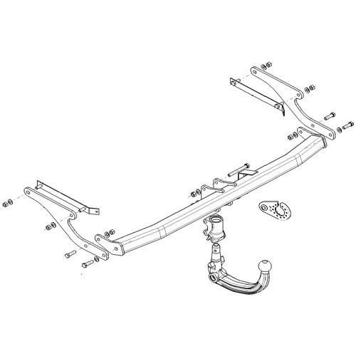 WESTFALIA towbar for RENAULT ESPACE 5 from 02/2015 to the present - WD03382