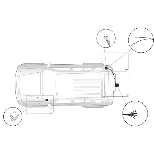 Chicote de 7 pinos para LAND ROVER FREELANDER 1 (02/1998 - 10/2006) - WD09043